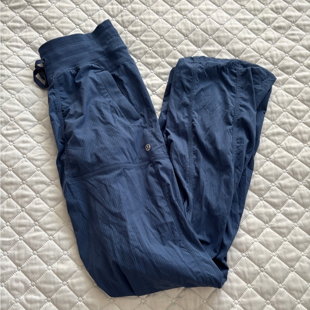 Steel blue Lululemon dance studio pants